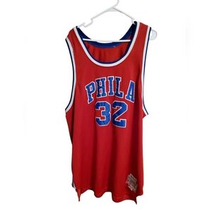 Mens Billy Cunningham Mitchell & Ness Hardwood Classics Red Jersey Size 2X